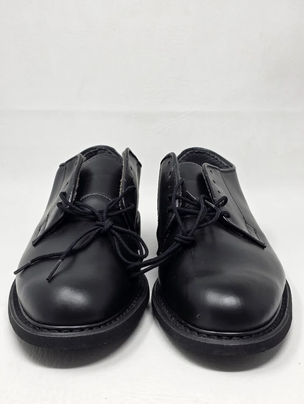 Bates Mens Size 7.5 D Leather Uniform Oxford Dress Shoes 00968 Vibram Soles